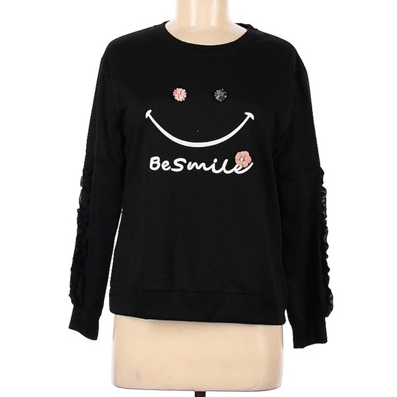 Be Smile Sweatshirt Large - Picture 1 of 6